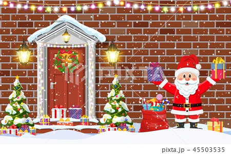 House door decoration for the Christmas 45503535