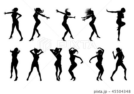 Dance Dancer Silhouettesのイラスト素材