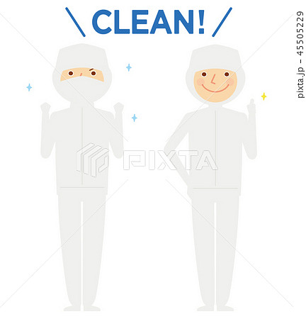 白衣　男性　全身　イラスト 45505229