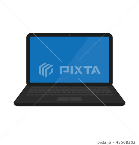 open laptop icon isolated on a white background open laptop icon isolated on a white background 45508202