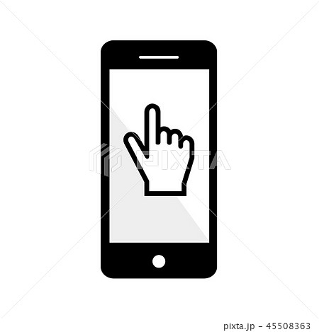 スマートフォンとタッチのイラスト 45508363