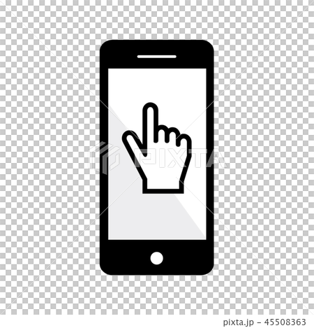 スマートフォンとタッチのイラスト 45508363