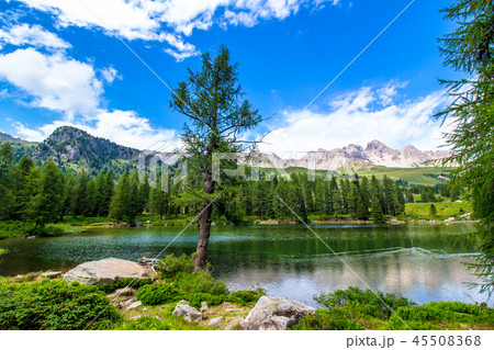 San Pellegrino lake in the Italian Dolomites 45508368