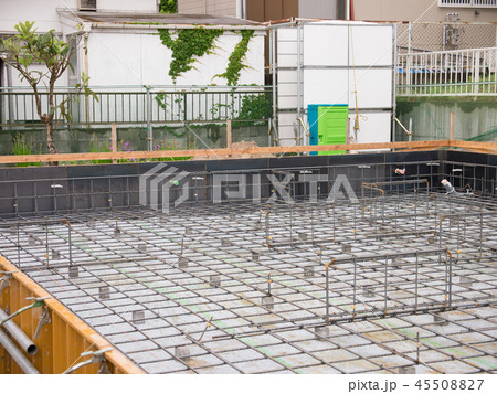 住宅建築工事 基礎工事 住宅建築工事 基礎工事 45508827