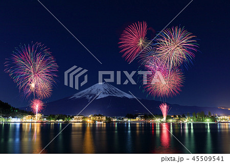 山梨_河口湖花火大会 45509541