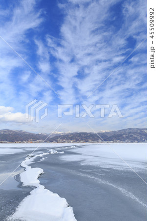 長野諏訪湖_御神渡り 長野諏訪湖_御神渡り 45509992