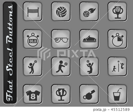 volleyball icon set 45512589