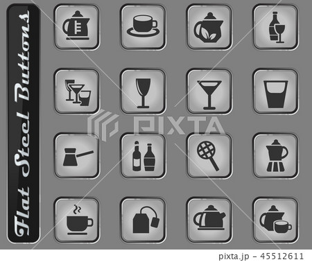 utensils for beverages icon set 45512611