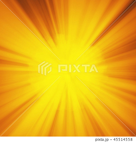Background with abstract explosion or hyperspeed warp sun God rays. Bright orange yellow light strip 45514558
