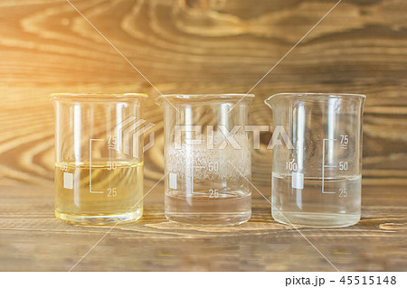 Three glass vessels of a tube with sunshine Three glass vessels of a tube with sunshine 45515148