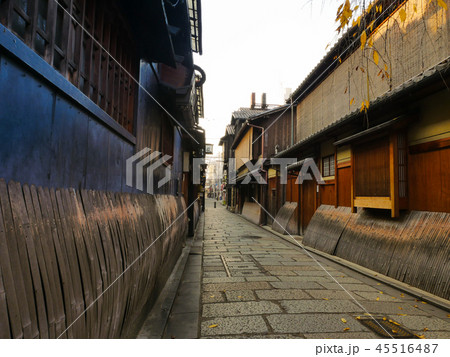 京都 祇園白川の路地 京都 祇園白川の路地 45516487
