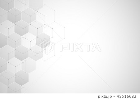 Geometric abstract background with hexagons elements. Medical background texture for modern design. Geometric abstract background with hexagons elements. Medical background texture for modern design. 45516632
