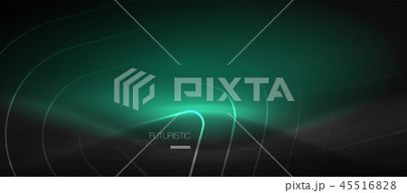 Dark black abstract background with neon colors and lines 45516828