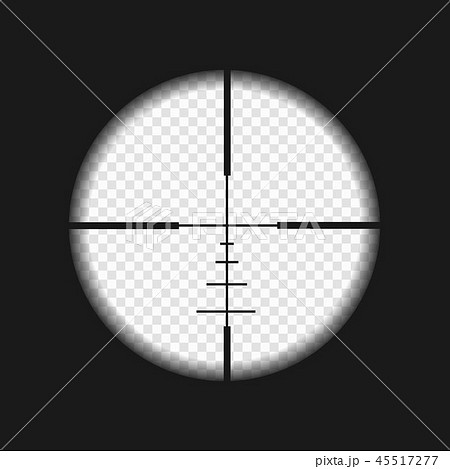 Sniper Sight With Measurement Marksのイラスト素材