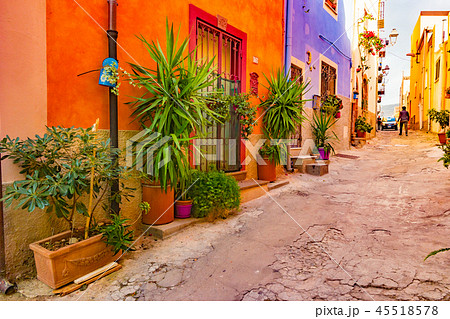 Alghero old town, Italy 45518578