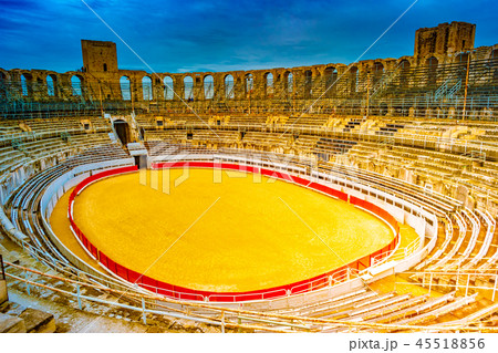 Arena and roman amphitheatre in Arles, France 45518856