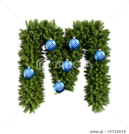 Christmas tree letter M 45520658
