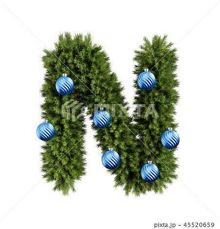 Christmas tree letter N Christmas tree letter N 45520659