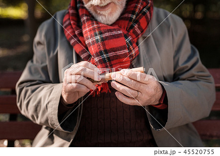 Close up of a real Cuban cigar 45520755
