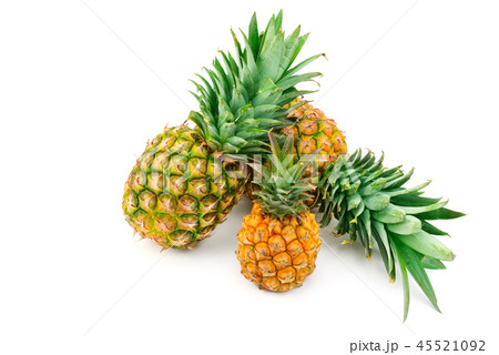 Set of pineapples isolated on white background. Set of pineapples isolated on white background. 45521092
