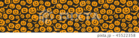 Halloween seamless pattern with pumpkins. Vector. Halloween seamless pattern with pumpkins. Vector. 45522358