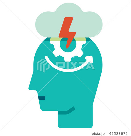 Coping with stress flat illustration 45523672
