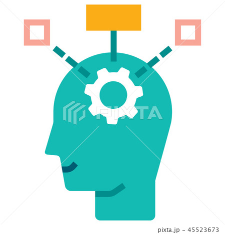 Critical thinking flat illustration 45523673