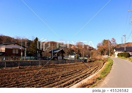 向かい側道路から見た小海線海尻駅(1) 向かい側道路から見た小海線海尻駅(1) 45526582