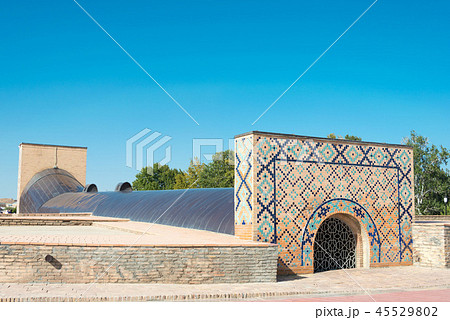 世界遺産ウルグ ベク天文台 Ulugh Beg Observatory ウズベキスタン サマルカンドの写真素材