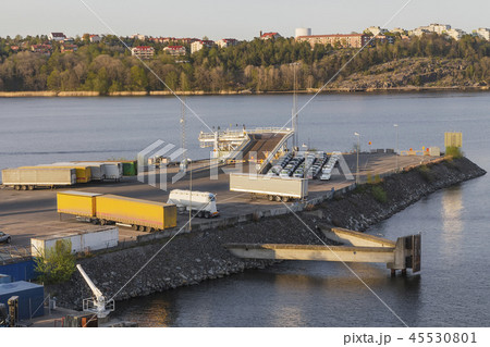 Loading dock for the ferry Loading dock for the ferry 45530801