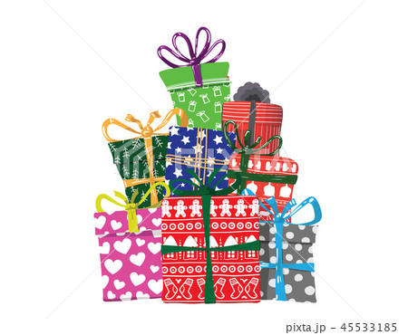 Vector image of holiday gifts for Christmas 45533185