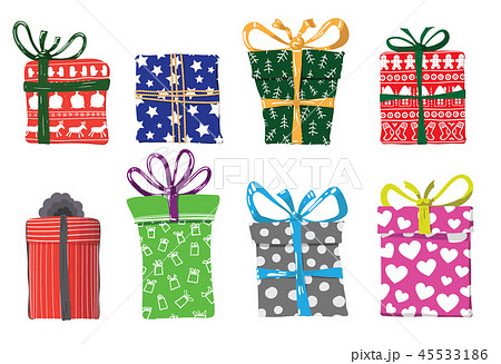 Vector image of holiday gifts for Christmas 45533186