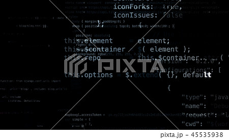 3D rendering of abstract blocks of code 45535938