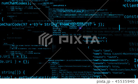 3D rendering of abstract blocks of code 3D rendering of abstract blocks of code 45535940