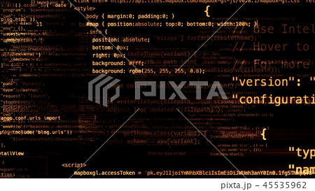 3D rendering of abstract blocks of code 45535962