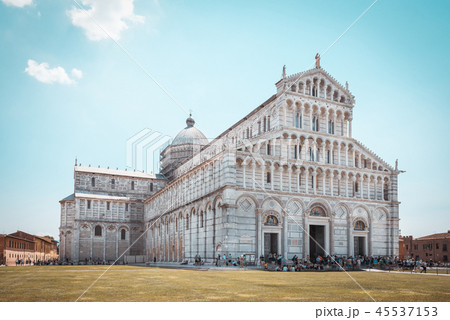 Famous cathedral Piazza del Duomo in Pisa 45537153