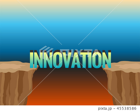 Abyss and word INNOVATION as bridge. 45538586