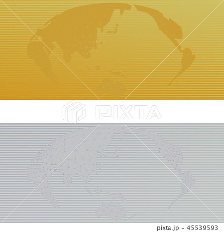 地球のイラスト入り金券背景 地球のイラスト入り金券背景 45539593