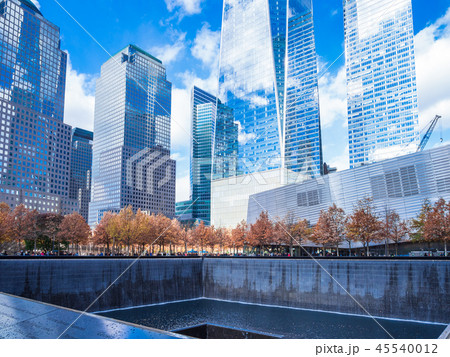 ニューヨーク 9 11メモリアル サウスプールの写真素材