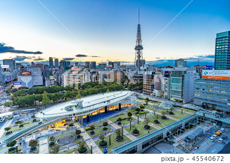 名古屋の夕景 夜景 名古屋の夕景 夜景 45540672