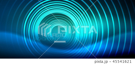 Neon glowing circles background Neon glowing circles background 45541621