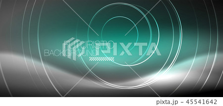Neon circles abstract background, shiny lines Neon circles abstract background, shiny lines 45541642