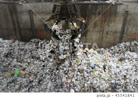 杉並清掃工場（焼却場）ごみバンカ・ごみクレーン 45541841