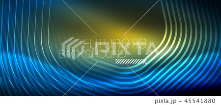 Neon glowing lines, magic energy space light concept, abstract background wallpaper design 45541880