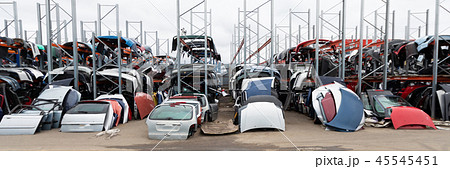 Racks with auto parts. 45545451