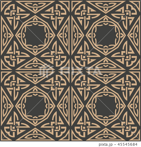 Vector damask seamless retro pattern background 45545684