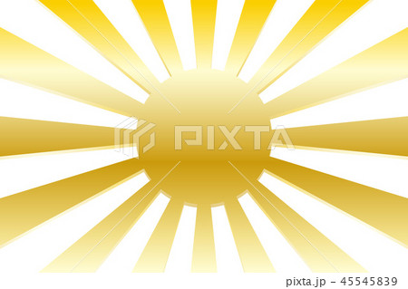 背景素材 太陽 イメージ 日本 国旗 軍旗 旭日旗 日の丸 光 放射 集中線 日の出 夕日 初日の出のイラスト素材