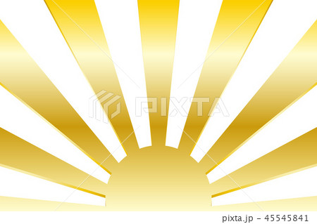 背景素材 太陽 イメージ 日本 国旗 軍旗 旭日旗 日の丸 光 放射 集中線 日の出 夕日 初日の出のイラスト素材