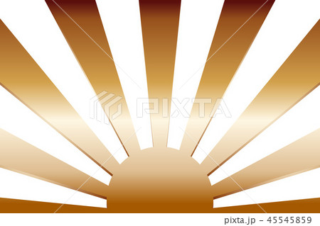 背景素材 太陽 イメージ 日本 国旗 軍旗 旭日旗 日の丸 光 放射 集中線 日の出 夕日 初日の出のイラスト素材