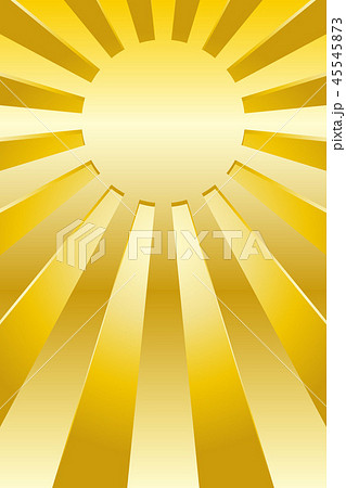 背景素材 太陽 日本 国旗 旭日旗 日の丸 光 放射 集中線 日の出 日の入り 朝日 夕日 初日の出のイラスト素材 45545873 Pixta